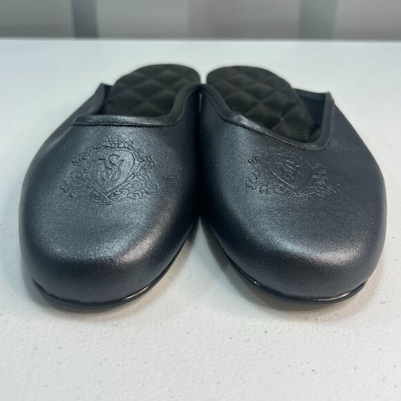 Victoria's Secret Slip On Flat Navy Blue Loafers Size Medium NIB House Shoes - Picture 3 of 10